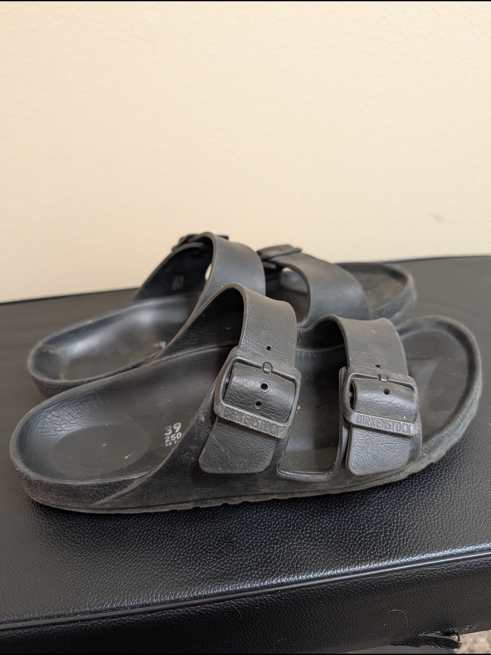 Birkenstock Arizona EVA Black Two Strap Slide Sandals EU 39 Womens 8 - Picture 5 of 8